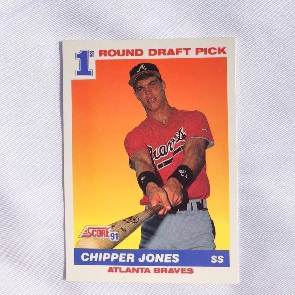 1991 Score Chipper Jones “1st Round Draft Pick” Card
